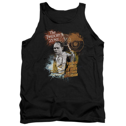 Twilight Zone Enter At Own Risk Mens Tank Top Shirt Black