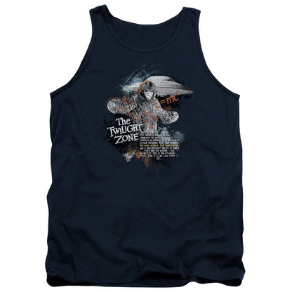 Twilight Zone Science&Superstition Mens Tank Top Shirt Navy