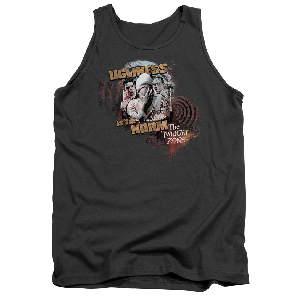 Twilight Zone The Norm Mens Tank Top Shirt Charcoal