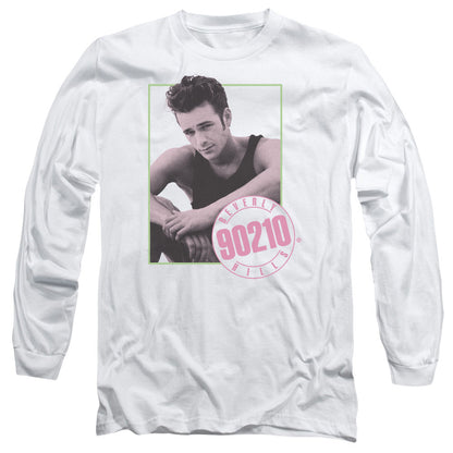 90210 Dylan Mens Long Sleeve Shirt White Officially Licensed