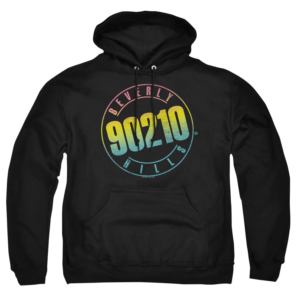 90210 Color Blend Logo Mens Hoodie Black Officially Licensed