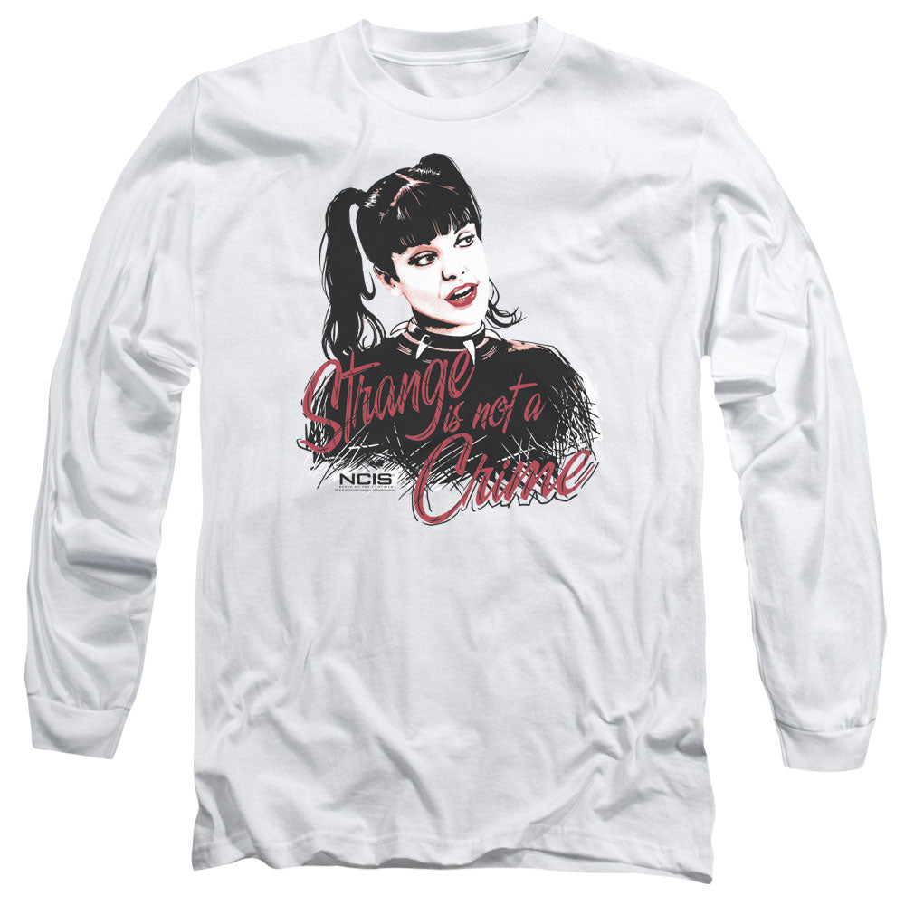 Ncis Strange Is Not A Crime Mens Long Sleeve Shirt White Officially Licensed