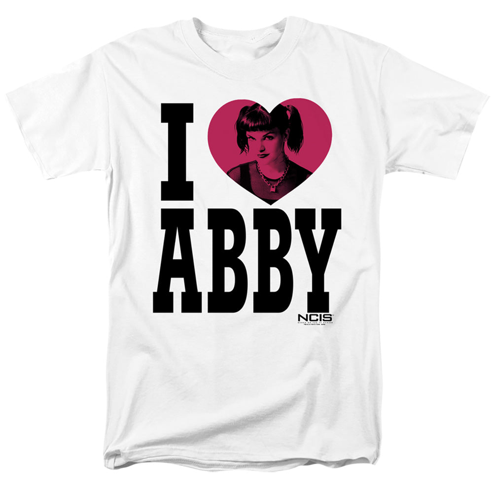 Ncis I Heart Abby Mens T Shirt White Officially Licensed