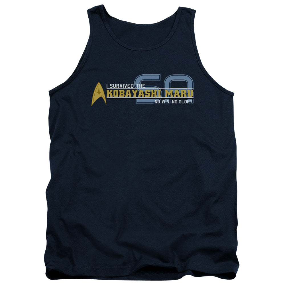 Star Trek I Survived Mens Tank Top Shirt Navy