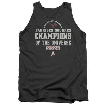 Star Trek Champions Mens Tank Top Shirt Charcoal