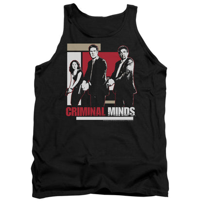 Criminal Minds Guns Drawn Mens Tank Top Shirt Black