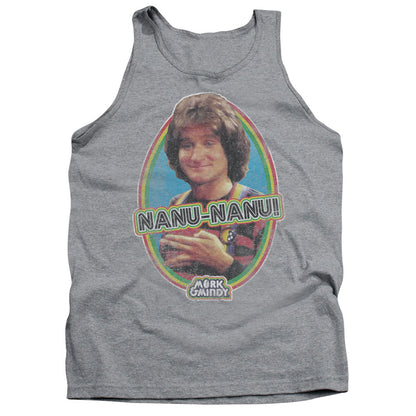 Mork & Mindy Nanu Nanu Mens Tank Top Shirt Athletic Heather