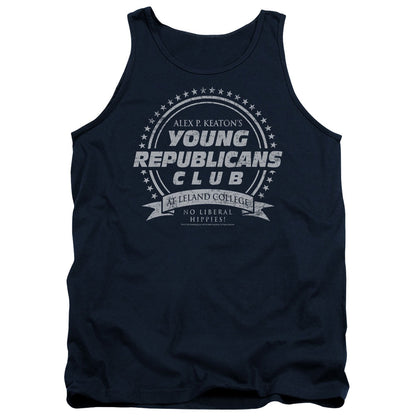 Family Ties Young Republicans Club Mens Tank Top Shirt Navy