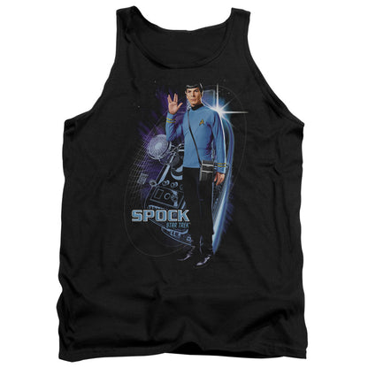 Star Trek Galactic Spock Mens Tank Top Shirt Black