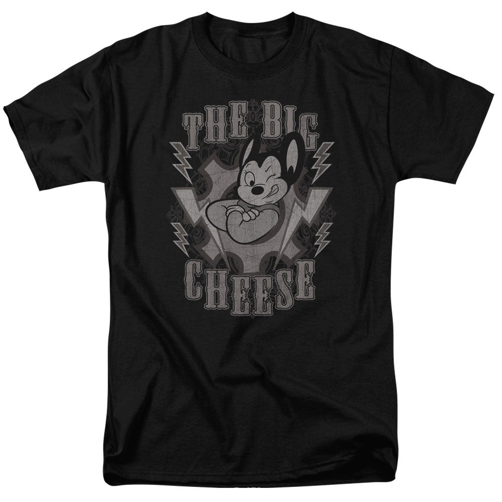 Mighty Mouse The Big Cheese Mens T Shirt Black