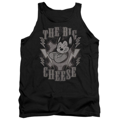 Mighty Mouse The Big Cheese Mens Tank Top Shirt Black