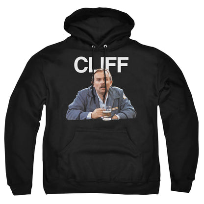 Cheers Cliff Mens Hoodie Black Officially Licensed