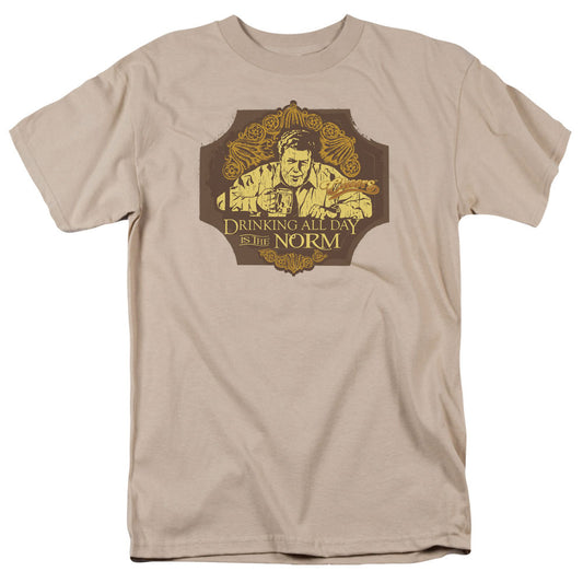 Cheers The Norm Mens T Shirt Sand