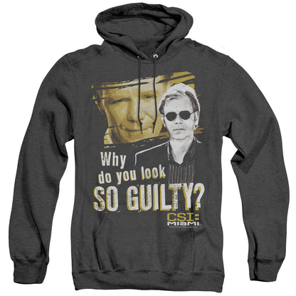 Csi Miami So Guilty Heather Mens Hoodie Black Officially Licensed