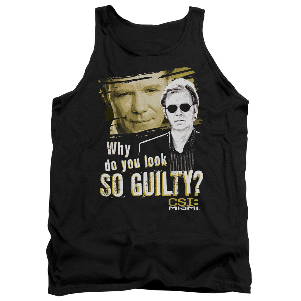 Csi Miami So Guilty Mens Tank Top Shirt Black