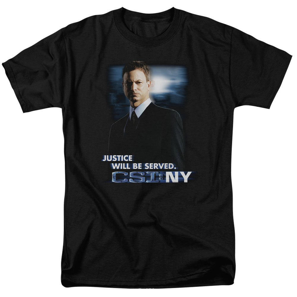 Csi:Ny Justice Served Mens T Shirt Black