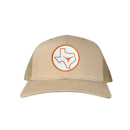 Texas Longhorns Circle State with Steer Head / Hats / 044 / UT9038 / KC Hat