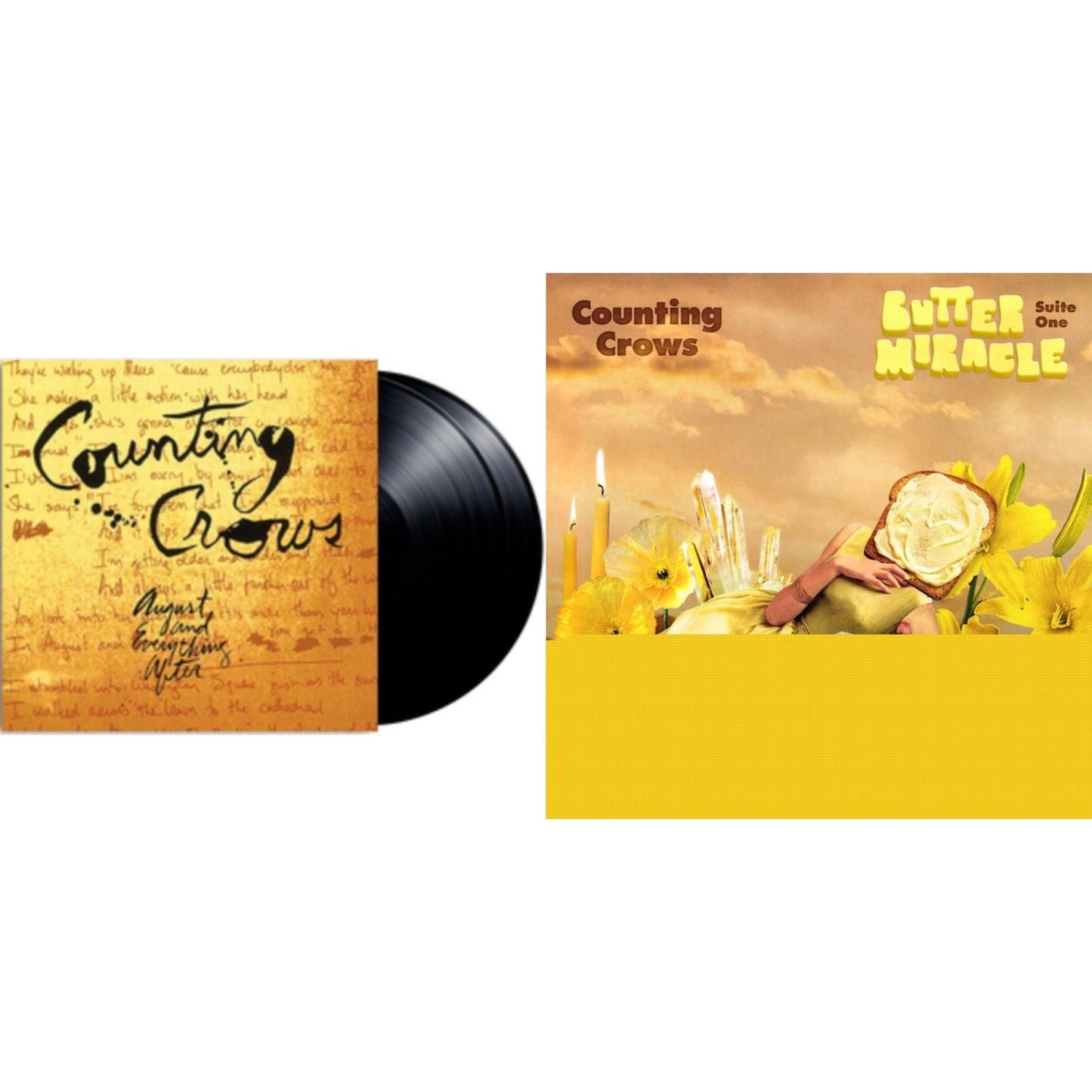 Counting Crows - Butter Miracle Suite One (Limited Edition) & August & Everything After - LP Vinyl Bundle