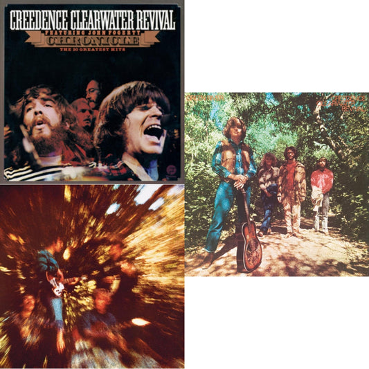 Creedence Clearwater Revival - Chronicle: 20 Greatest Hits & Bayou Country (Remastered 2025) (Tangerine LP Vinyl) & Green River (Remastered 2025) (Olive Green LP Vinyl)