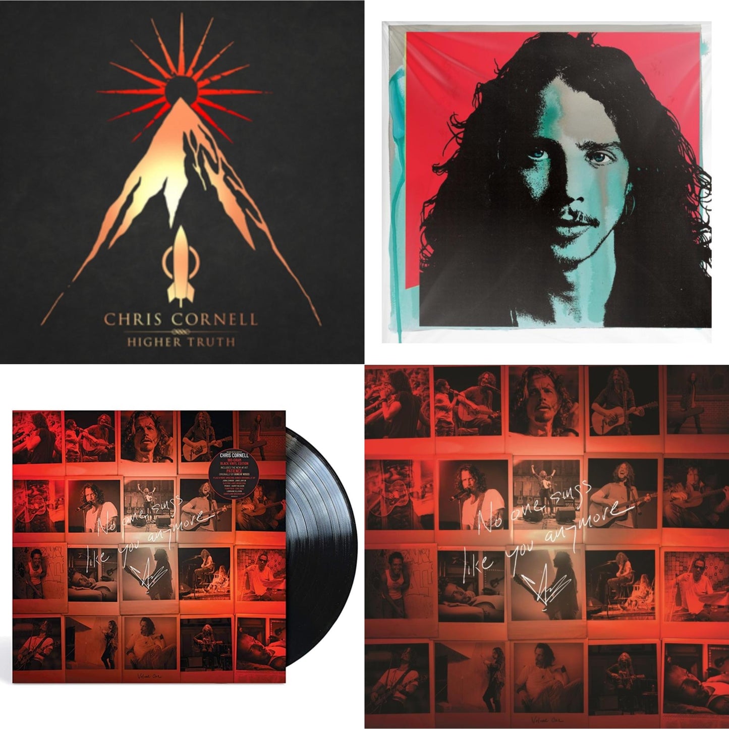 Chris Cornell - No One Sings Like You Anymore & No One Sings Like You Anymore (Picture Disc) & Higher Truth & Chris Cornell (2LP/180G)