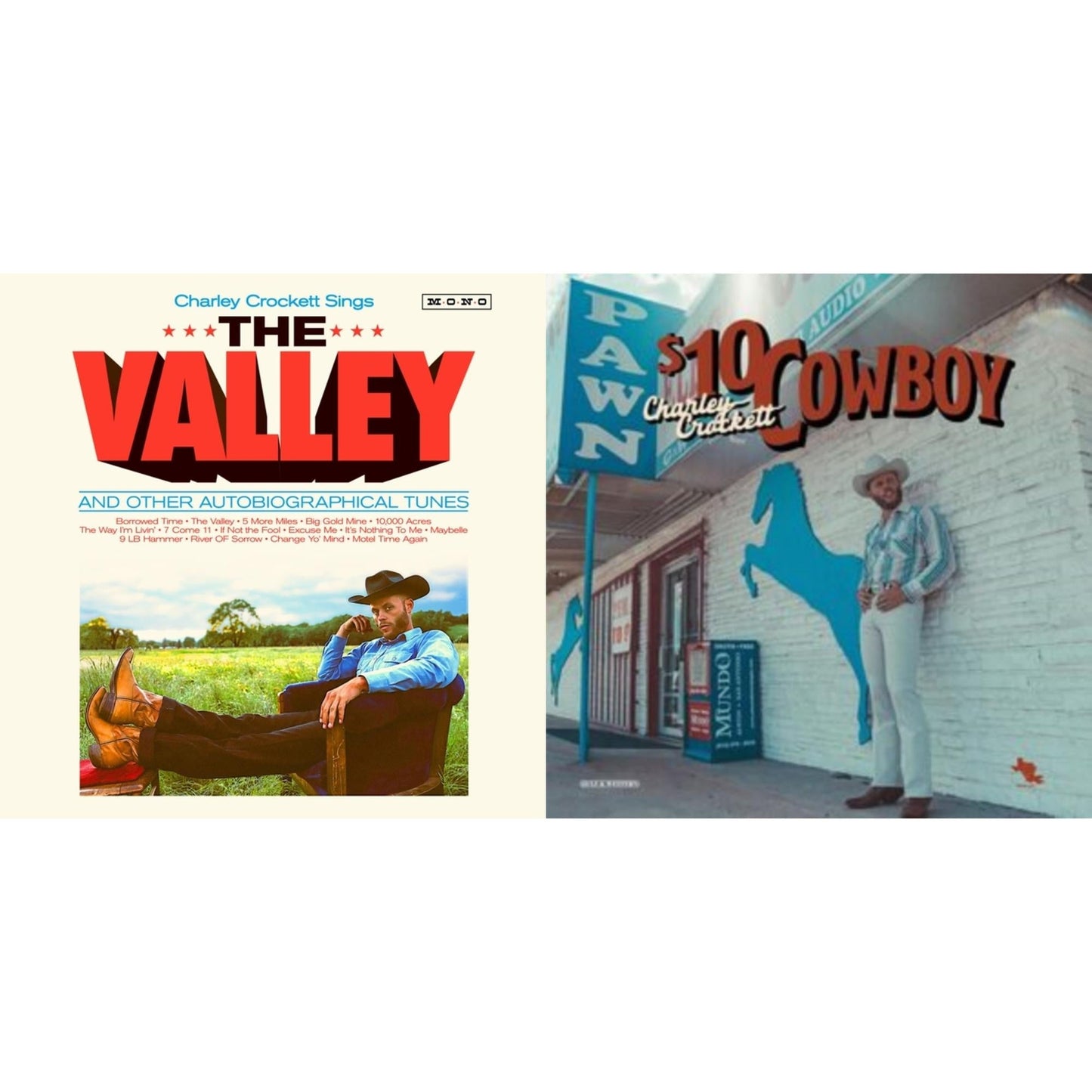 Charley Crockett - Valley & $10 Cowboy - LP Vinyl Bundle