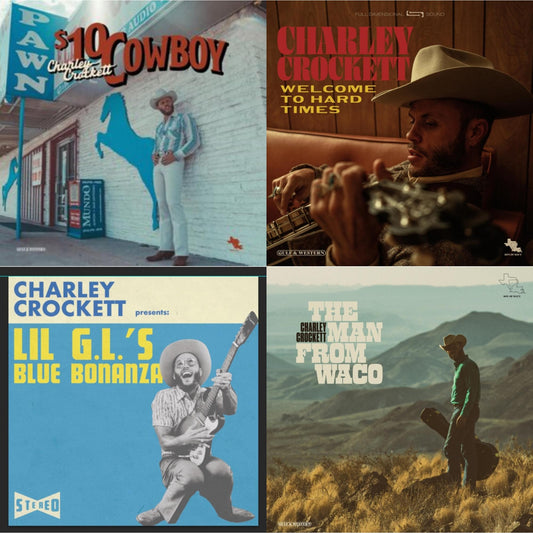 Charley Crockett - Lil G.L.'S Blue Bonanza & $10 Cowboy & Welcome To Hard Times & Man From Waco - LP Vinyl Bundle