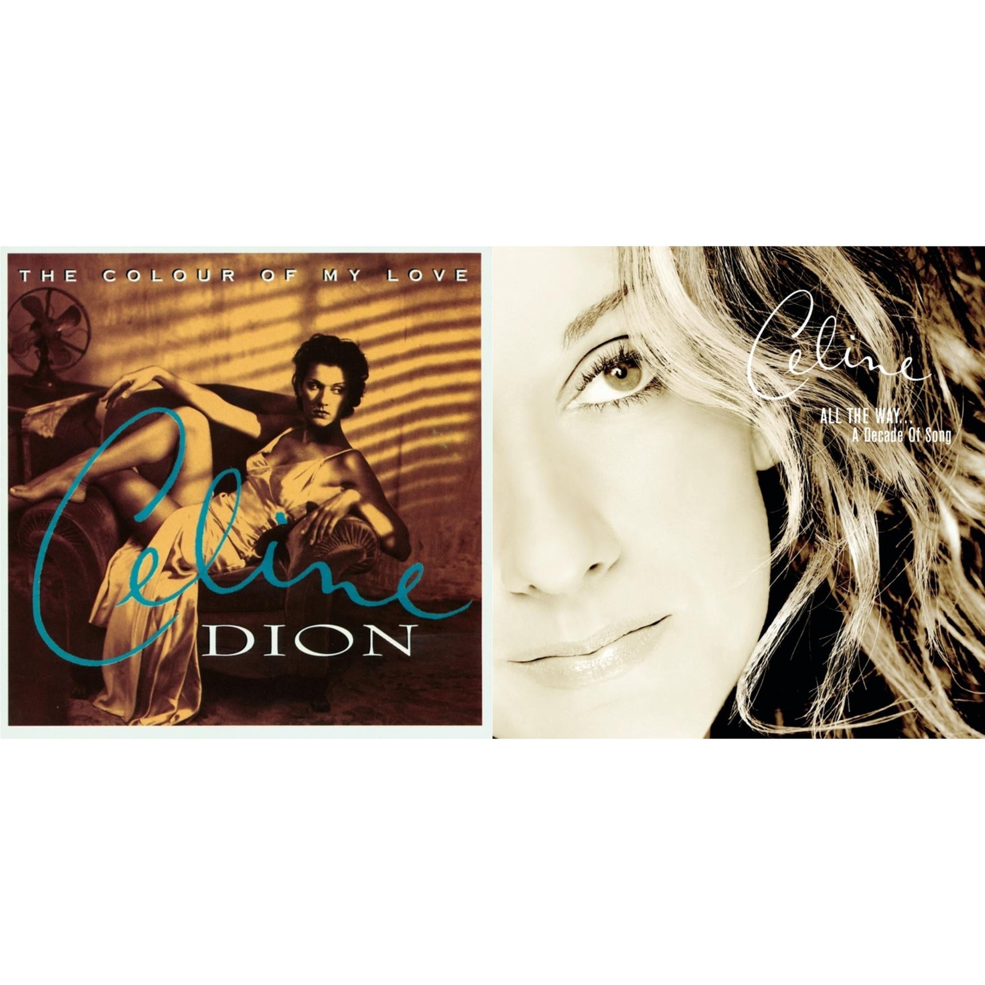 Celine Dion - Colour Of My Love & Playlist: Celine Dion All The Way...Decade Of Song - CD Bundle