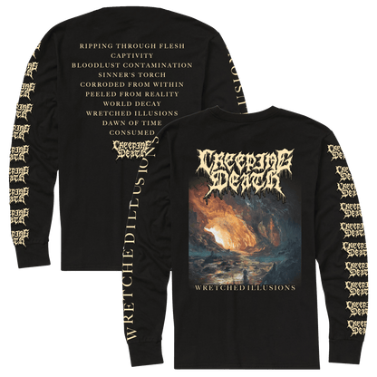 Creeping Death Wretched Illusions Album Art Long Sleeve
