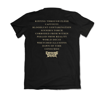 Creeping Death Wretched Illusions Album Art Mens T Shirt