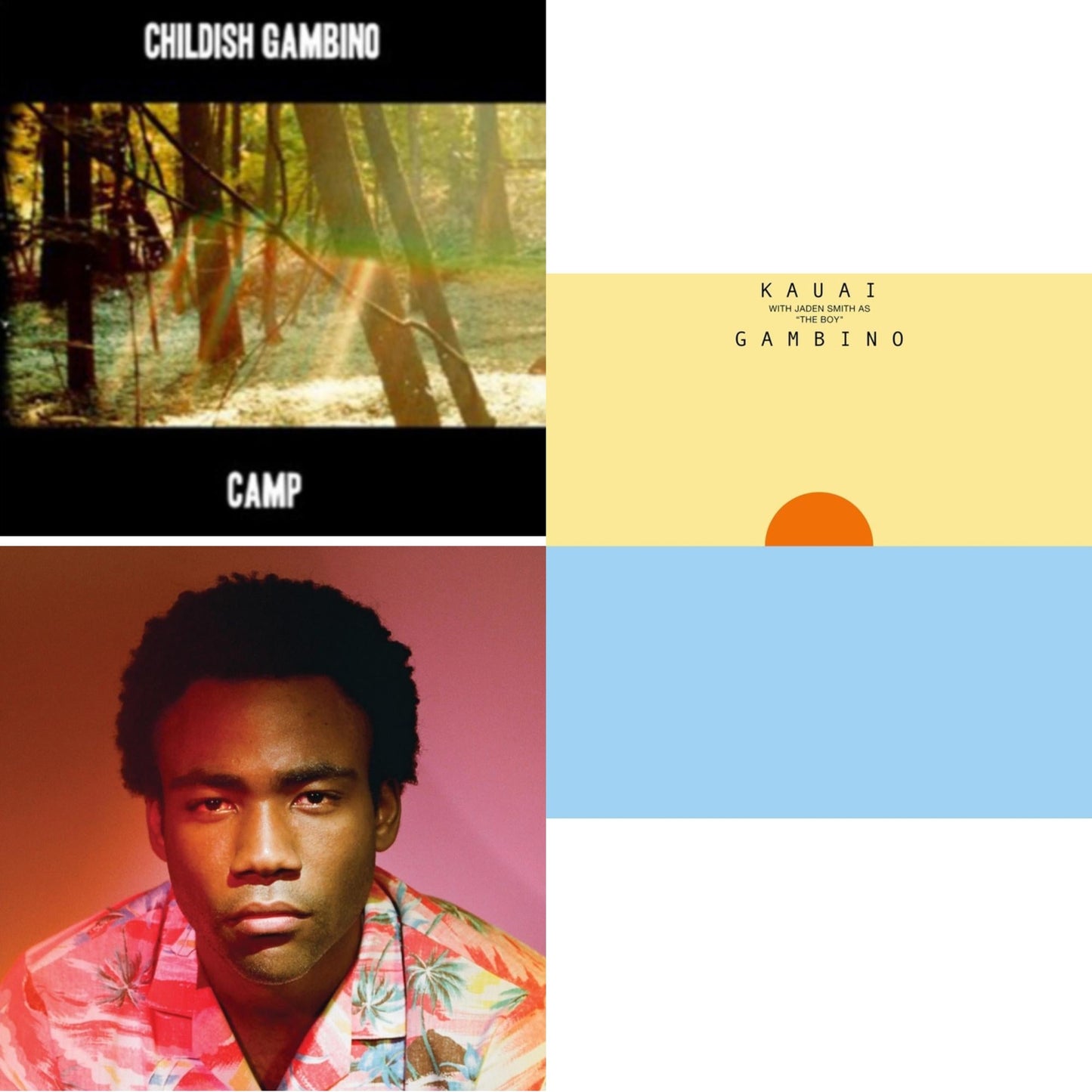 Childish Gambino - Because The Internet & Kauai & Camp - LP Vinyl Bundle
