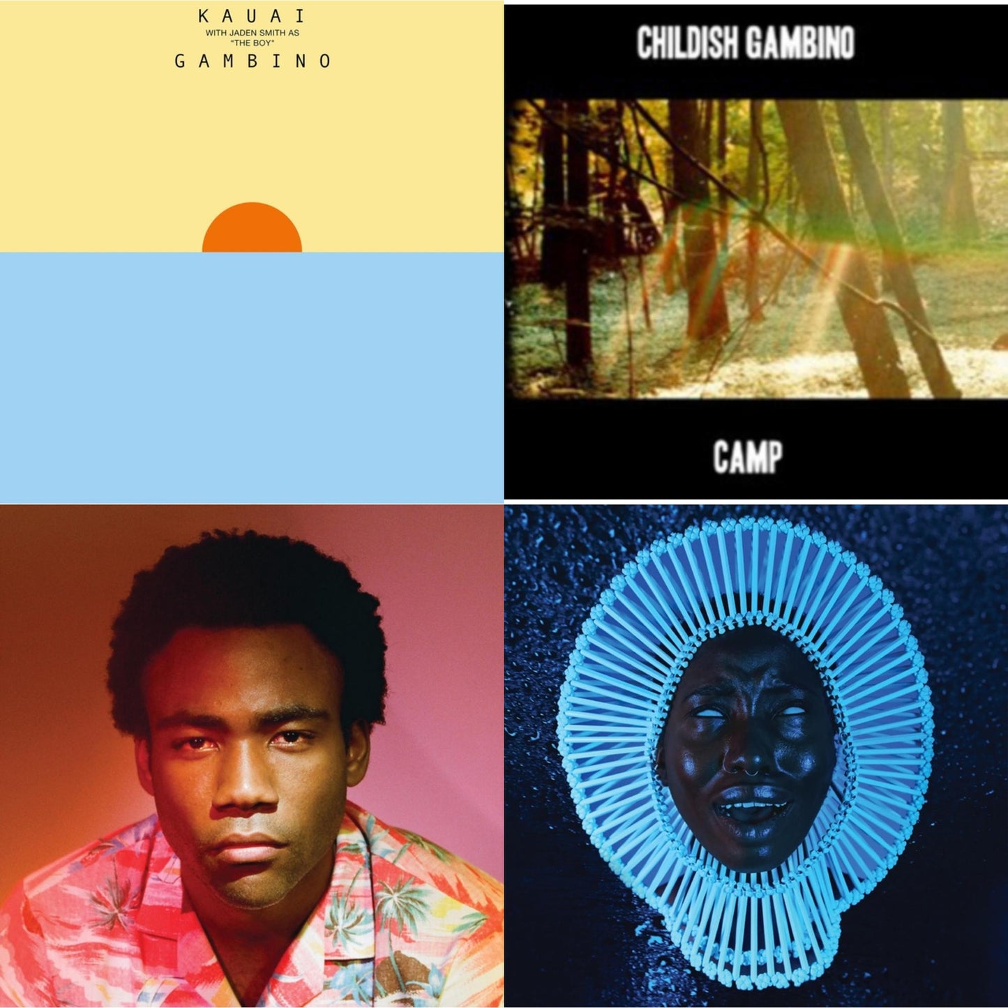 Childish Gambino - Because The Internet & Kauai & Awaken, My Love & Camp - LP Vinyl Bundle