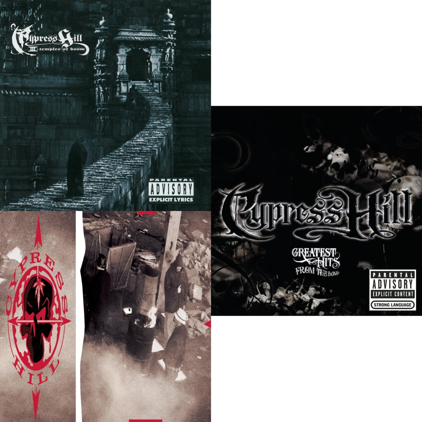 Cypress Hill - Iii: Temples Of Boom & Cypress Hill & Greatest Hits From The Bong - CD Bundle