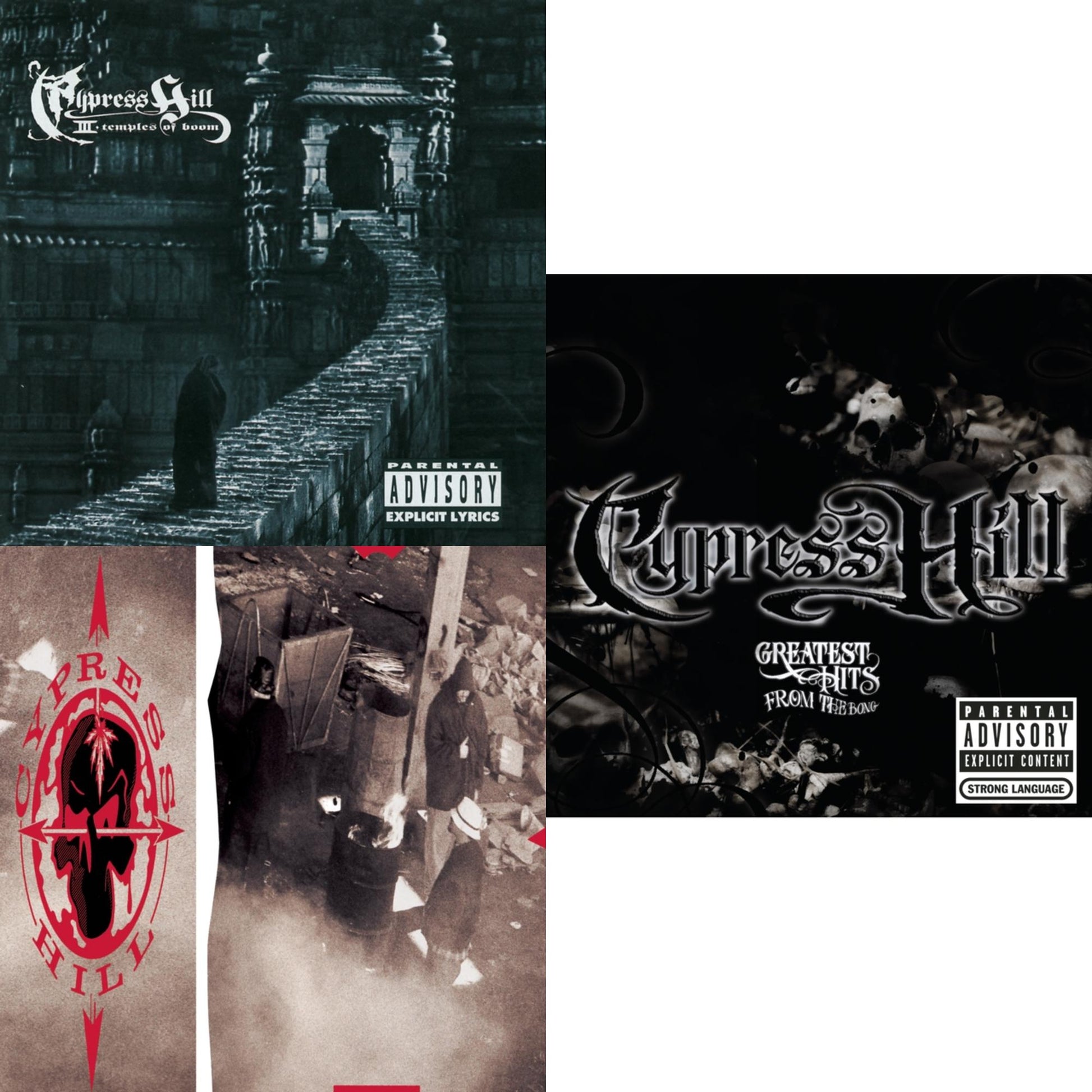 Cypress Hill - Iii: Temples Of Boom & Cypress Hill & Greatest Hits From The Bong - CD Bundle