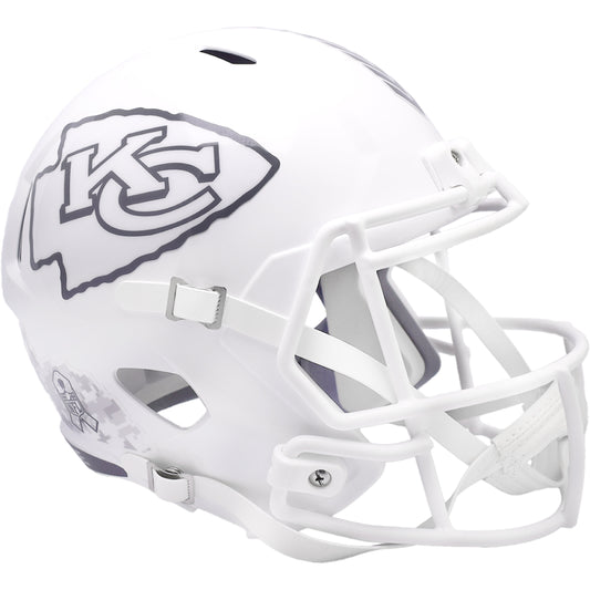 Kansas City Chiefs 2024 Salute to Service Riddell Speed Replica Football Helmet