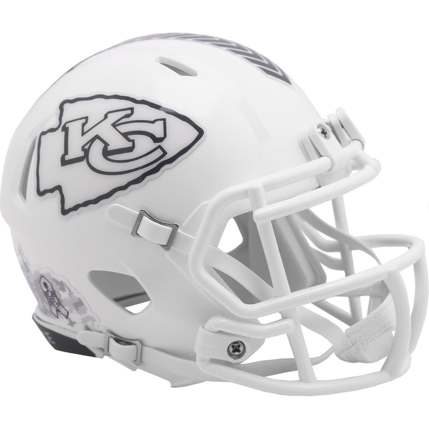 Kansas City Chiefs 2024 Salute to Service Riddell Speed Mini Football Helmet