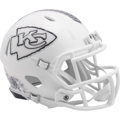 Kansas City Chiefs 2024 Salute to Service Riddell Speed Mini Football Helmet