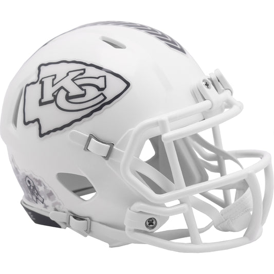 Kansas City Chiefs 2024 Salute to Service Riddell Speed Mini Football Helmet