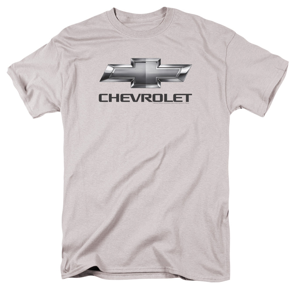 Chevrolet Chevy Bowtie Mens T Shirt Silver