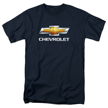 Chevrolet Chevy Bowtie Stacked Mens T Shirt Navy