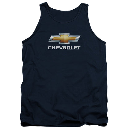 Chevrolet Chevy Bowtie Stacked Mens Tank Top Shirt Navy