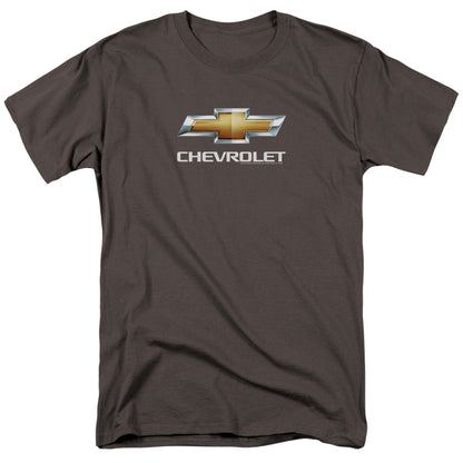 Chevrolet Chevy Bowtie Stacked Mens T Shirt Charcoal