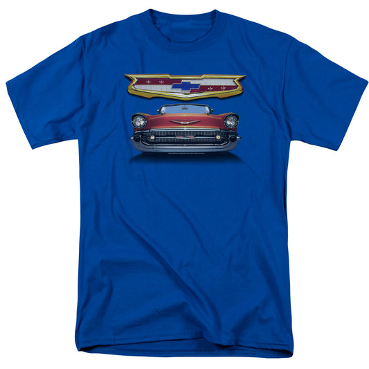 Chevrolet 1957 Bel Air Grille Mens T Shirt Royal Blue