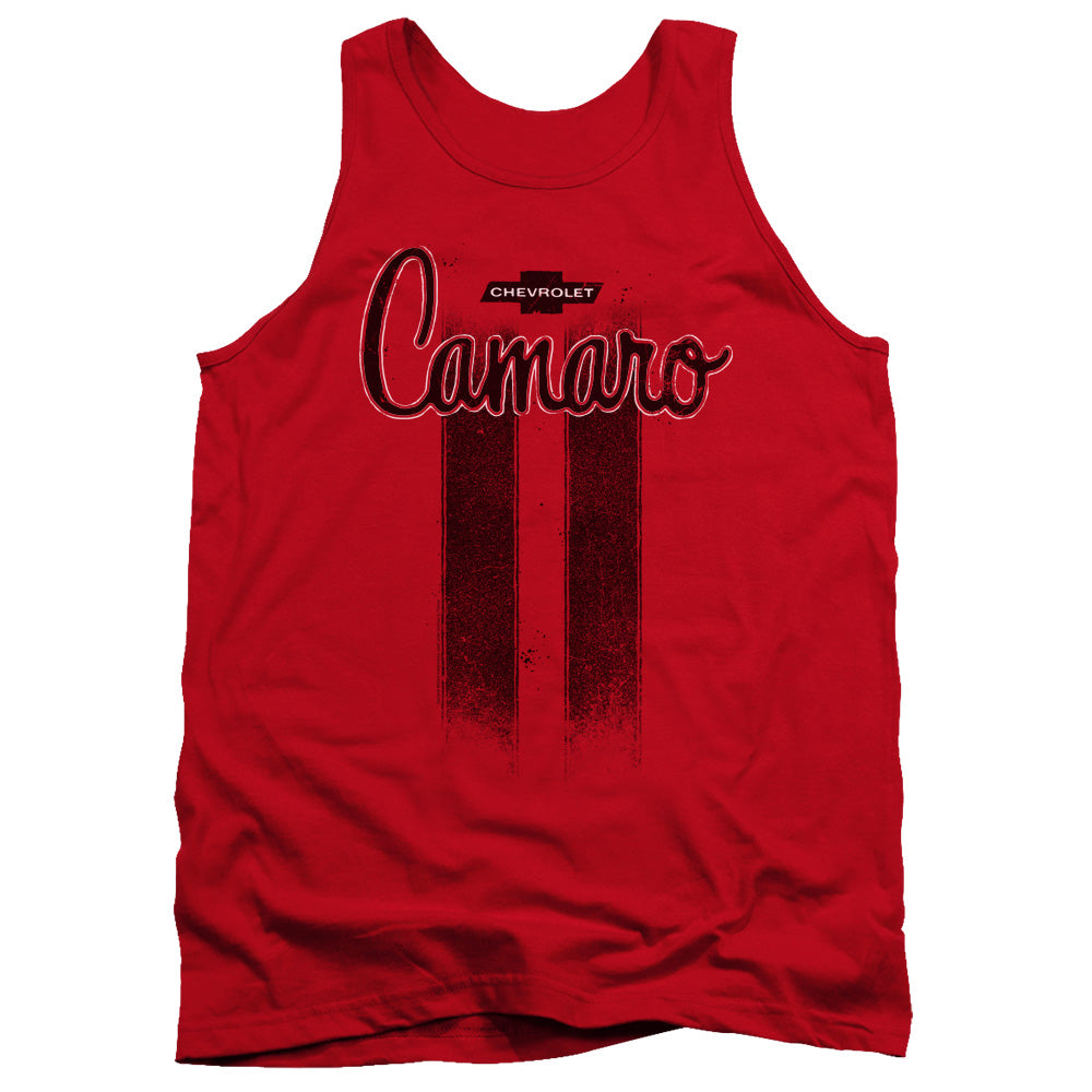 Chevrolet Camaro Stripes Mens Tank Top Shirt Red