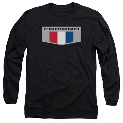 Chevrolet Chrome Emblem Mens Long Sleeve Shirt Black Officially Licensed Officially Licensed