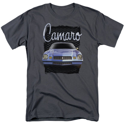 Chevrolet Yellow Camaro Mens T Shirt Charcoal