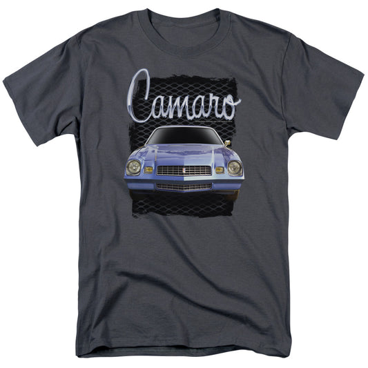 Chevrolet Yellow Camaro Mens T Shirt Charcoal