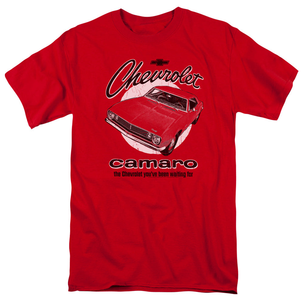 Chevrolet Retro Camaro Mens T Shirt Red