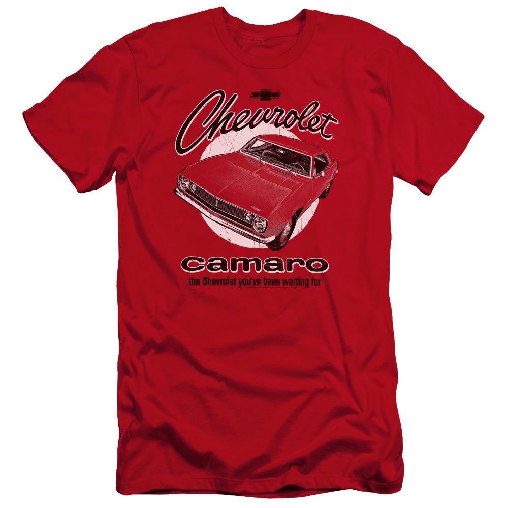 Chevrolet Retro Camaro Premium Bella Canvas Slim Fit Mens T Shirt Red