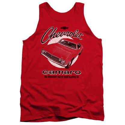 Chevrolet Retro Camaro Mens Tank Top Shirt Red