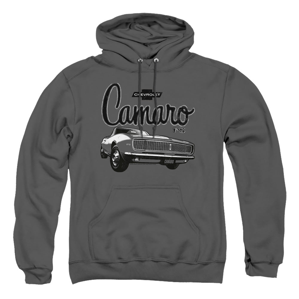 Chevrolet Script Car Mens Hoodie Charcoal Officially Licensed
